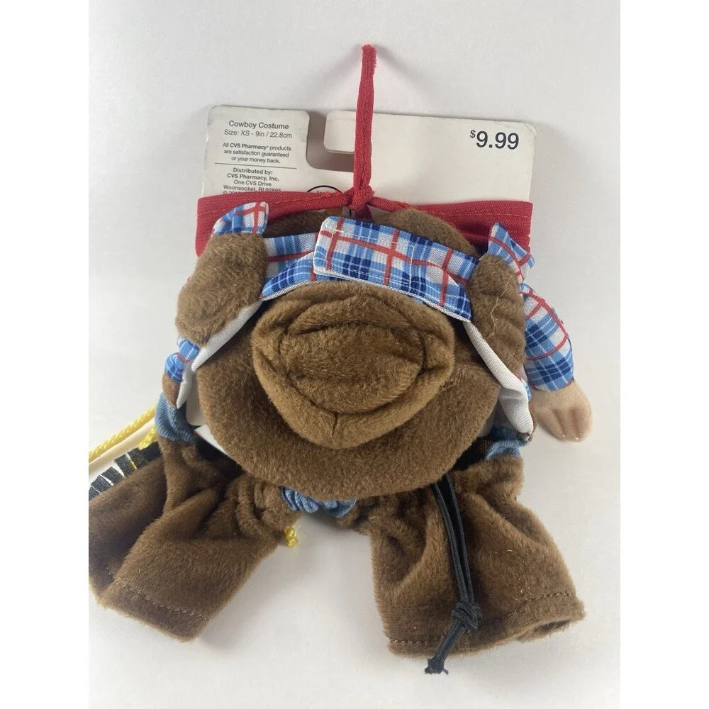 Small Dog Halloween Lot – Cowboy Costume XS & ASPCA Mesh Harness Adjustable